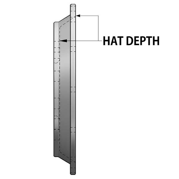 .314"Hat Depth