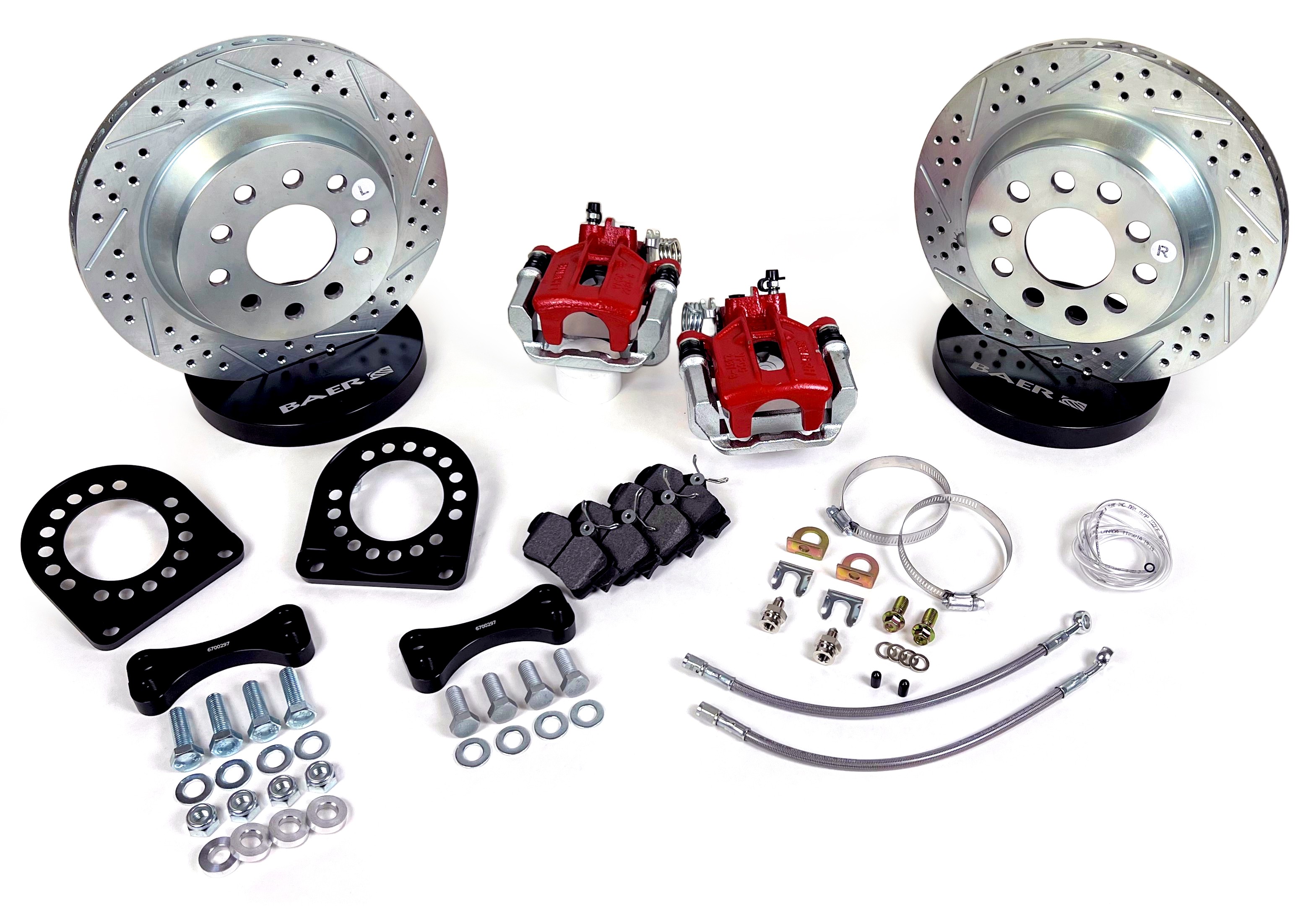 11.65" Classic Series (NON-Staggered Shocks) Brake System with Park Brake    